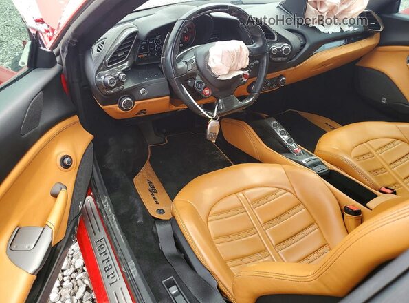 ZFF80AMA0K0245476 2019 FERRARI 488 Red Առջևի վահանակի տեսք