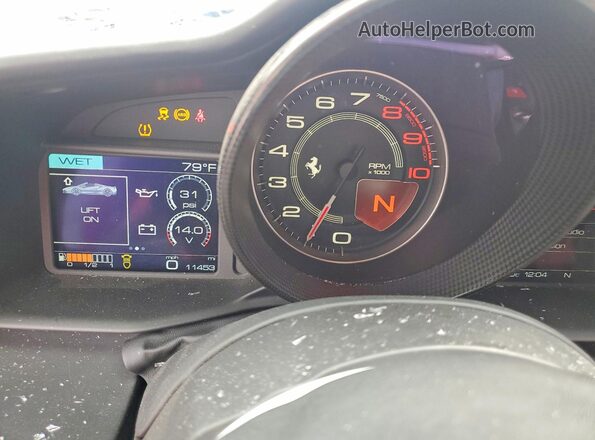 ZFF80AMA0K0245476 2019 FERRARI 488 Red Սարքավորումների վահանակի տեսք