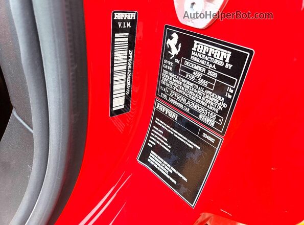 ZFF95NLA2M0263155 2021 FERRARI SF90 STRADALE Red Engine compartment view