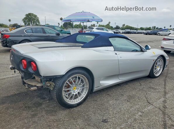 ZFFYT53A820127434 2002 FERRARI 360 Серебряный Задняя правая четверть