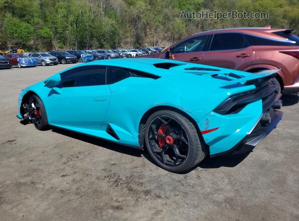 ZHWUB6ZF7RLA27403 2024 LAMBORGHINI HURACAN Бирюзовый Задняя левая четверть