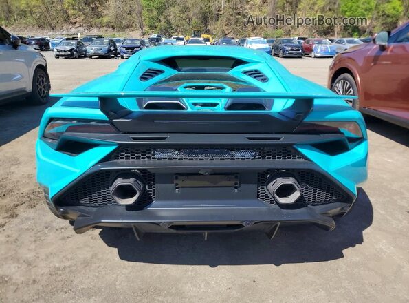 ZHWUB6ZF7RLA27403 2024 LAMBORGHINI HURACAN Бирюзовый Вид сзади
