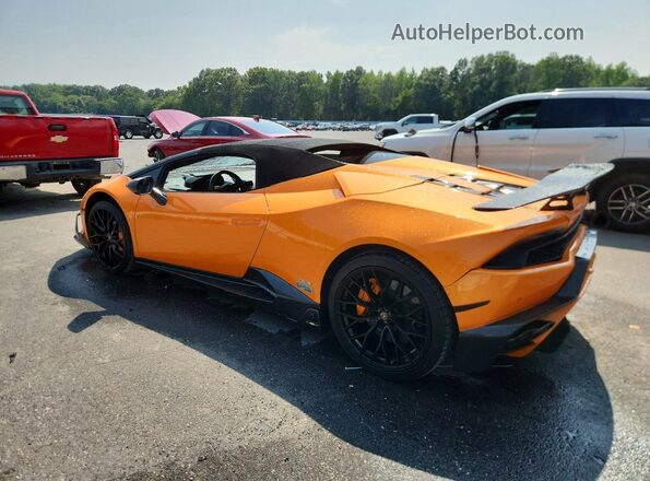 ZHWUR1ZF2HLA05614 2017 LAMBORGHINI HURACAN Оранжевый Задняя левая четверть