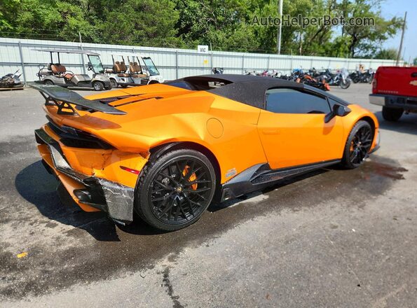 ZHWUR1ZF2HLA05614 2017 LAMBORGHINI HURACAN Оранжевый Задняя правая четверть