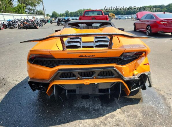 ZHWUR1ZF2HLA05614 2017 LAMBORGHINI HURACAN Оранжевый Вид сзади