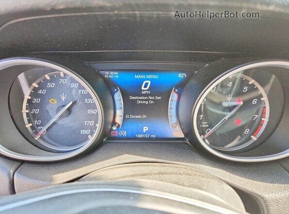 ZN661XUAXHX248129 2017 MASERATI LEVANTE Black Instrument cluster view