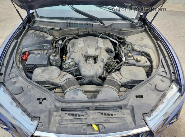 ZN661XUL2HX263371 2017 MASERATI LEVANTE Blue Engine compartment view