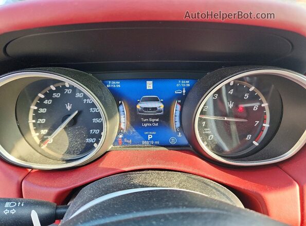 ZN661XUS0JX302133 2018 MASERATI LEVANTE Blue Vista del cuadro de instrumentos