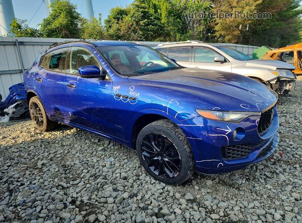 ZN661XUS0JX302133 2018 MASERATI LEVANTE Blue Delantero derecho