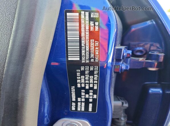 ZN661XUS0JX302133 2018 MASERATI LEVANTE Blue Vista interior de 360 grados
