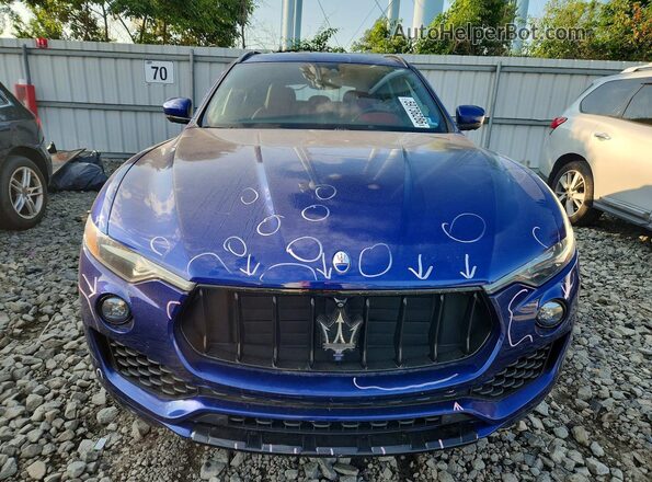 ZN661XUS0JX302133 2018 MASERATI LEVANTE Blue Vista frontal