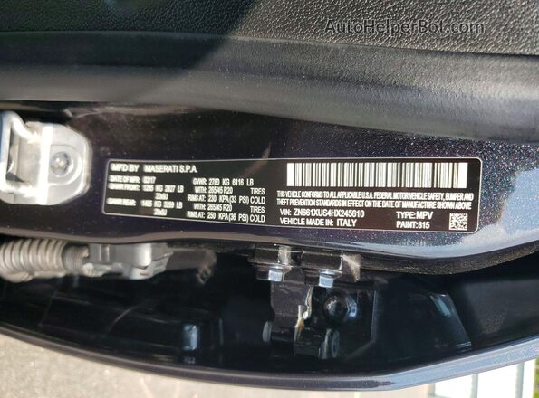 ZN661XUS4HX245610 2017 MASERATI LEVANTE Black სალონის 360-გრადუსიანი ხედი