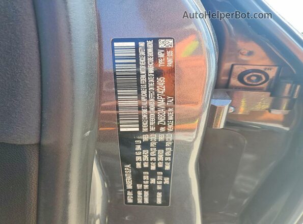 ZN682AVM4P7422495 2023 MASERATI GRECALE Gray Widok naklejki z numerem VIN