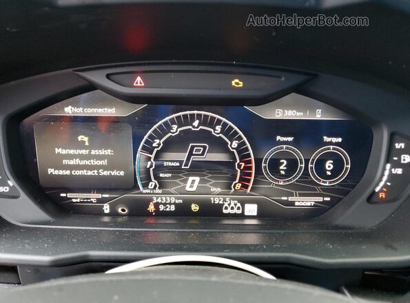 ZPBCA1ZL6NLA17591 2022 LAMBORGHINI URUS Синий Вид щитка приборов