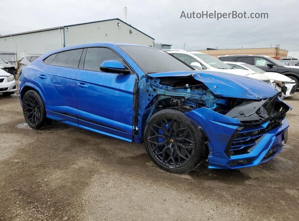 ZPBCA1ZL6NLA17591 2022 LAMBORGHINI URUS Синий Передняя правая четверть