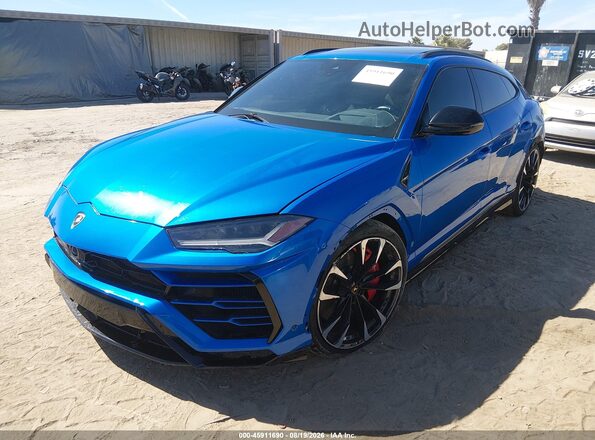 ZPBUA1ZL1LLA06998 2020 LAMBORGHINI URUS Синий Передняя левая четверть