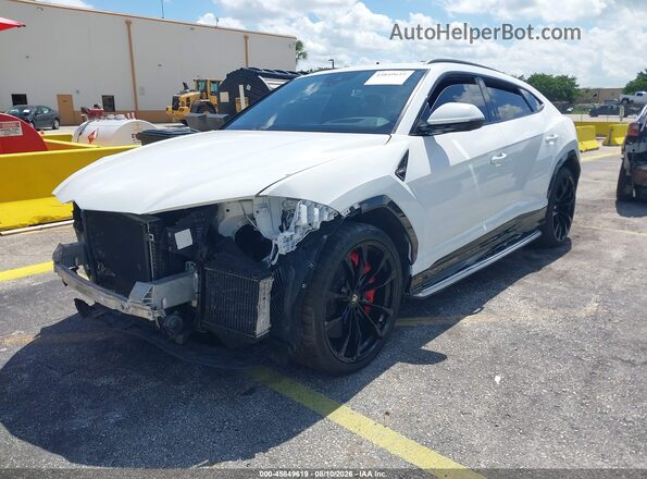 ZPBUA1ZL7KLA04560 2019 LAMBORGHINI URUS Белый Передняя левая четверть