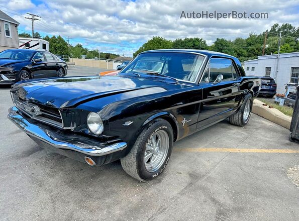 5F07C703560 1965 FORD MUSTANG Black Trasero izquierdo