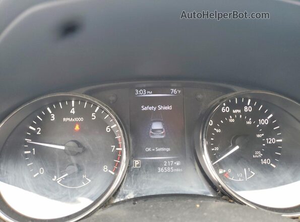 JN1BJ1CR7JW293886 2018 NISSAN ROGUE Blue Вид задніх сидінь