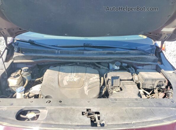 KNDMB5C19G6163850 2016 KIA SEDONA Maroon VIN sticker view