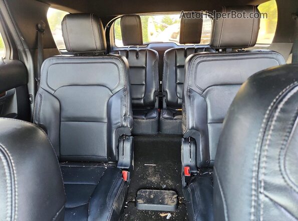 1FM5K8FH8JGB98309 2018 FORD EXPLORER Black უკანა სალონის ხედი
