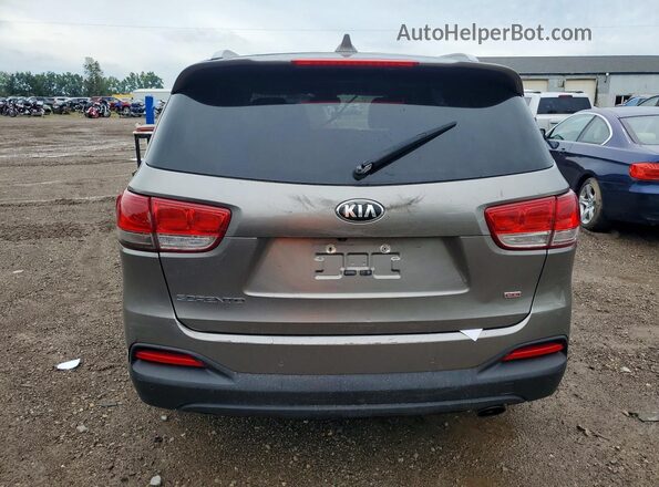 5XYPGDA33HG204467 2017 KIA SORENTO Gray წინა სალონის ხედი