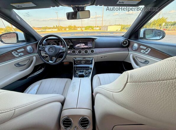 WDDZF4KBXHA036107 2017 MERCEDES-BENZ E-CLASS White Rear seats view