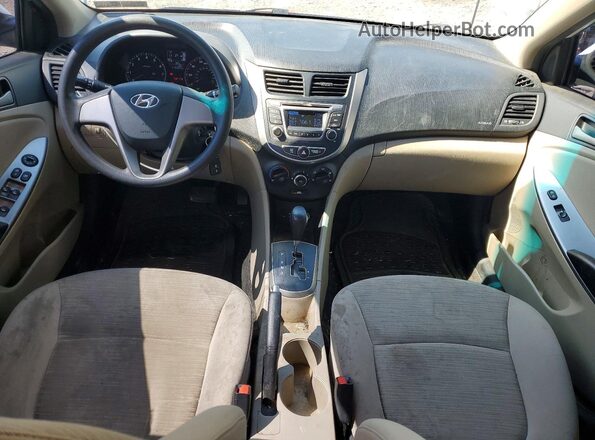 KMHCT4AE2HU344810 2017 HYUNDAI ACCENT White Widok zestawu wskaźników