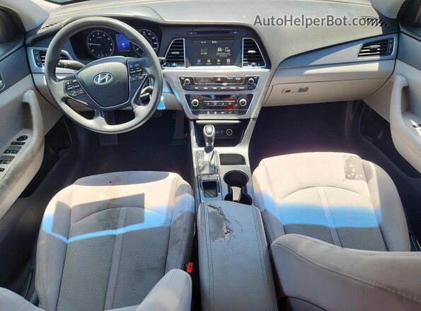 5NPE24AFXGH375823 2016 HYUNDAI SONATA White Widok zestawu wskaźników