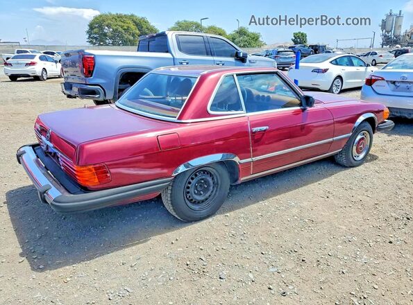 10704412039775 1977 MERCEDES-BENZ 450SL Бордовый Задняя правая четверть