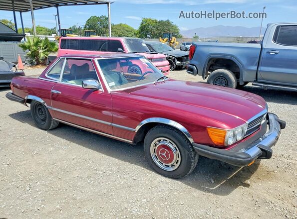 10704412039775 1977 MERCEDES-BENZ 450SL Бордовый Передняя правая четверть