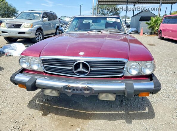 10704412039775 1977 MERCEDES-BENZ 450SL Бордовый Вид спереди