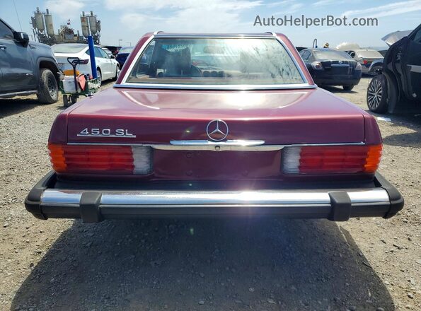 10704412039775 1977 MERCEDES-BENZ 450SL Бордовый Вид сзади