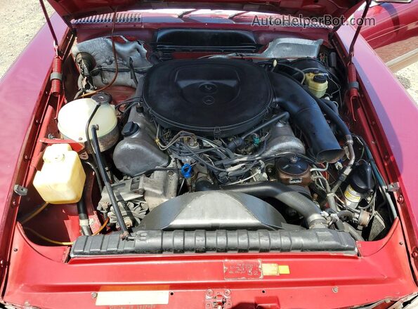 10704412039775 1977 MERCEDES-BENZ 450SL Бордовый Вид задней части салона