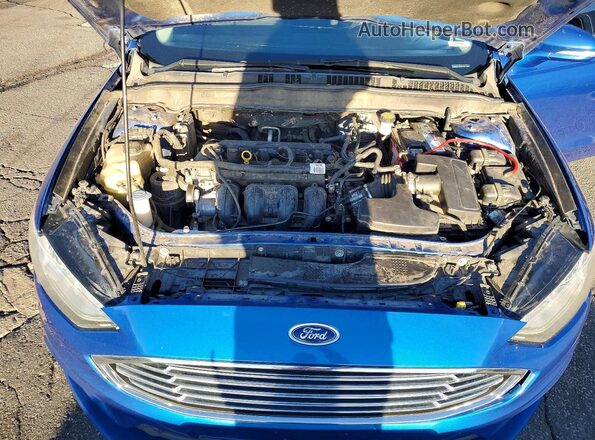 3FA6P0H71HR407799 2017 FORD FUSION Blue ძრავის განყოფილების ხედი