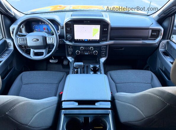 1FTFW3LD3SFB67378 2025 FORD F150 Gray Rear seats view