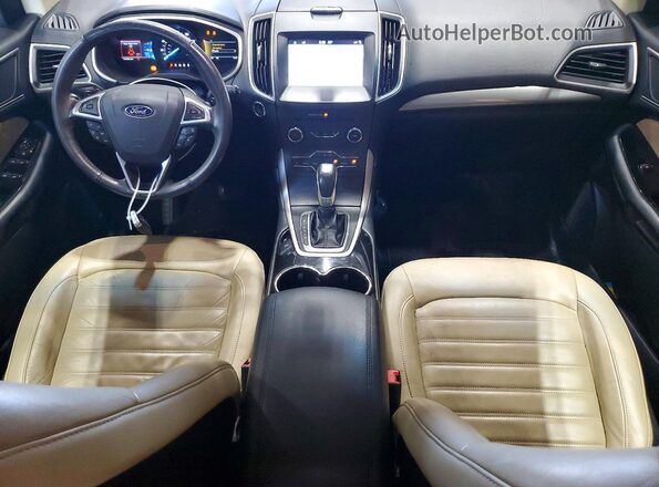 2FMPK3J99HBB25429 2017 FORD EDGE Черный Вид щитка приборов
