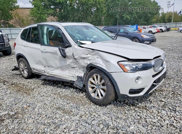 5UXWX9C30H0T22440 2017 BMW X3 White წინა ხედი
