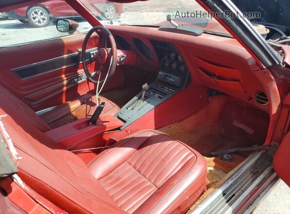 1Z37L7S432548 1977 CHEVROLET CORVETTE Красный Вид щитка приборов