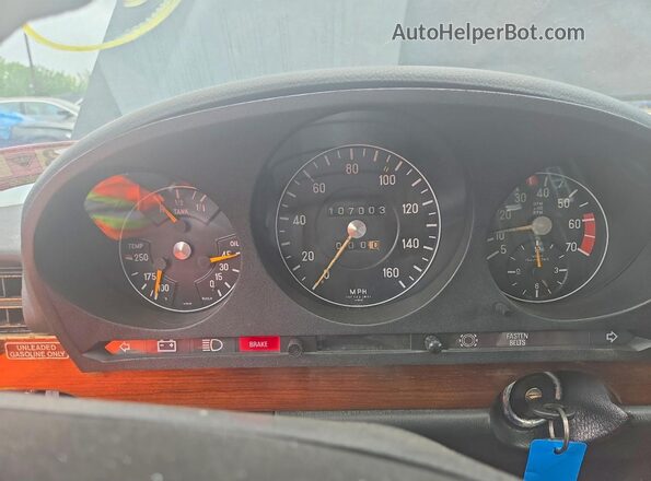 11603312056566 1976 MERCEDES-BENZ 450 Black Սարքավորումների վահանակի տեսք