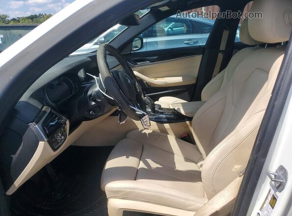 WBAJA9C57JB250187 2018 BMW 5 SERIES White Dashboard view