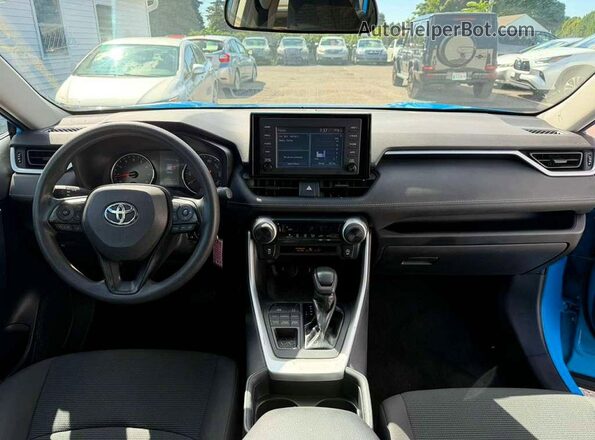 2T3F1RFV1KW022148 2019 TOYOTA RAV4 Синий Вид щитка приборов