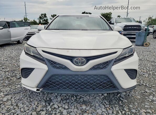 4T1B11HK4KU785986 2019 TOYOTA CAMRY White უკანა ხედი