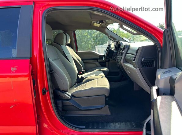 1FT7W2B69MEC96669 2021 FORD F250 Red Widok wnętrza z przodu