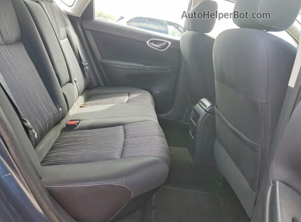 3N1AB7AP7HL636497 2017 NISSAN SENTRA Blue Widok wnętrza z tyłu