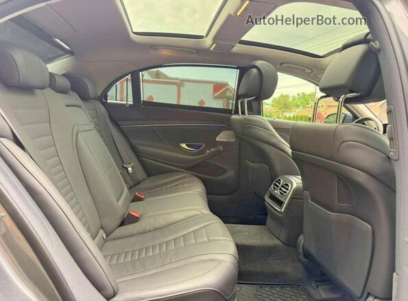 WDDUG8GB0JA346506 2018 MERCEDES-BENZ S Черный Вид задней части салона