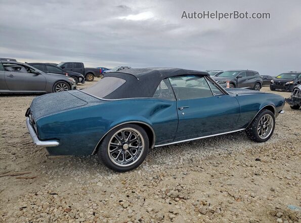 123677N252838 1967 CHEVROLET CAMARO Зеленый Задняя правая четверть
