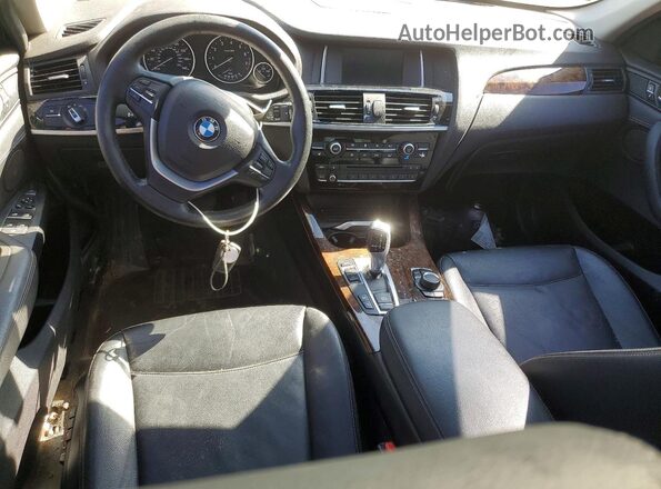 5UXWX9C5XG0D87752 2016 BMW X3 Silver Вид щитка приладів