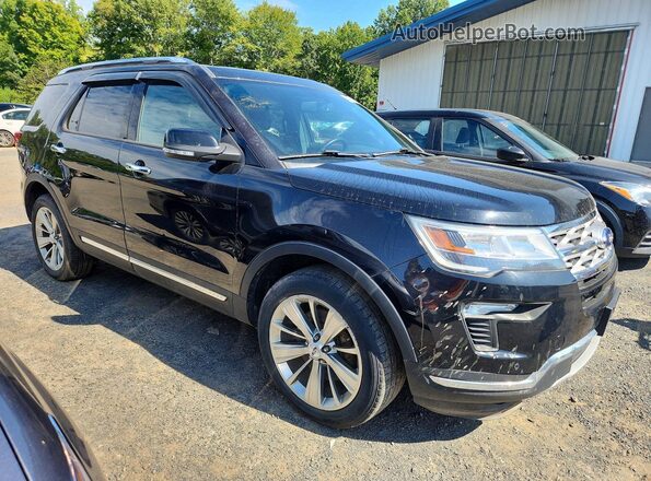 1FM5K8FH8JGB98309 2018 FORD EXPLORER Black წინა ხედი