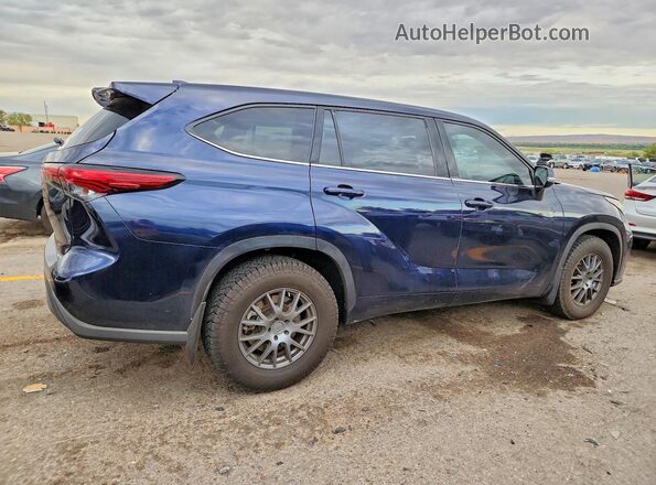5TDCZRBH1LS037005 2020 TOYOTA HIGHLANDER Blue წინა მარჯვენა